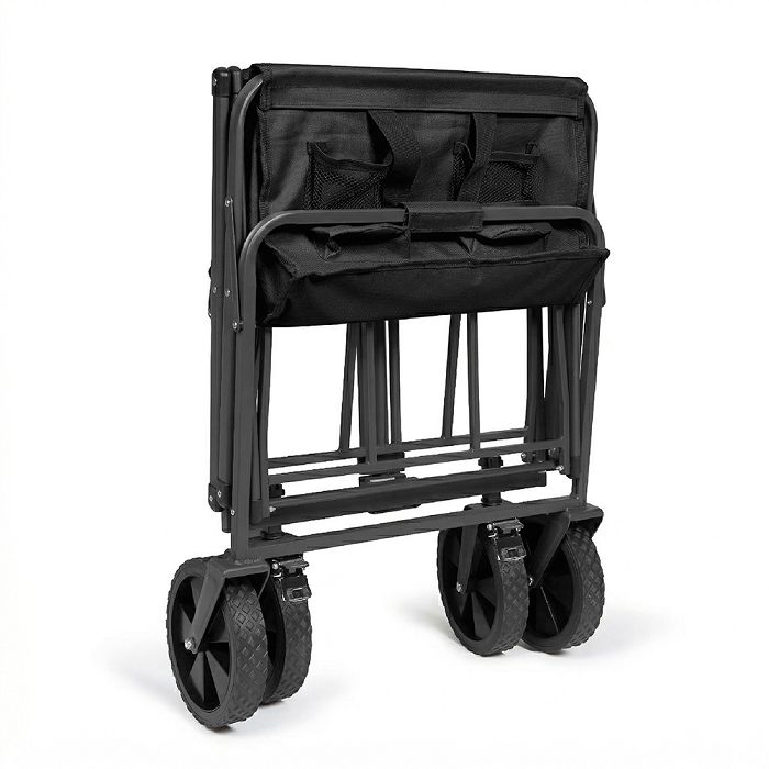  Chariot de transport pliable - Noir