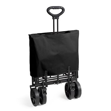 Chariot de transport pliable - Noir