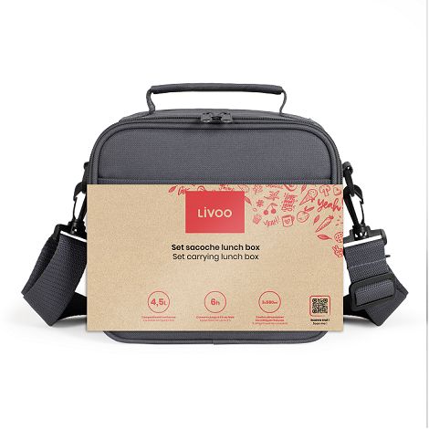  Set sacoche lunch box - Gris