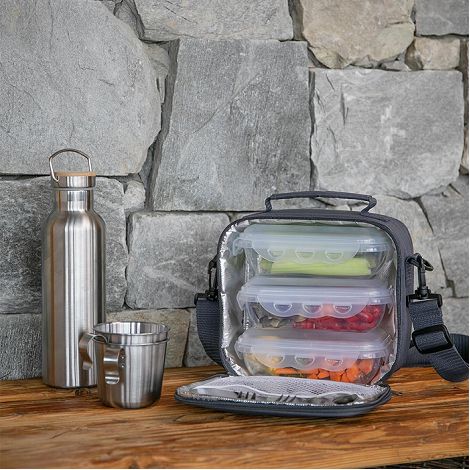 Set sacoche lunch box - Gris