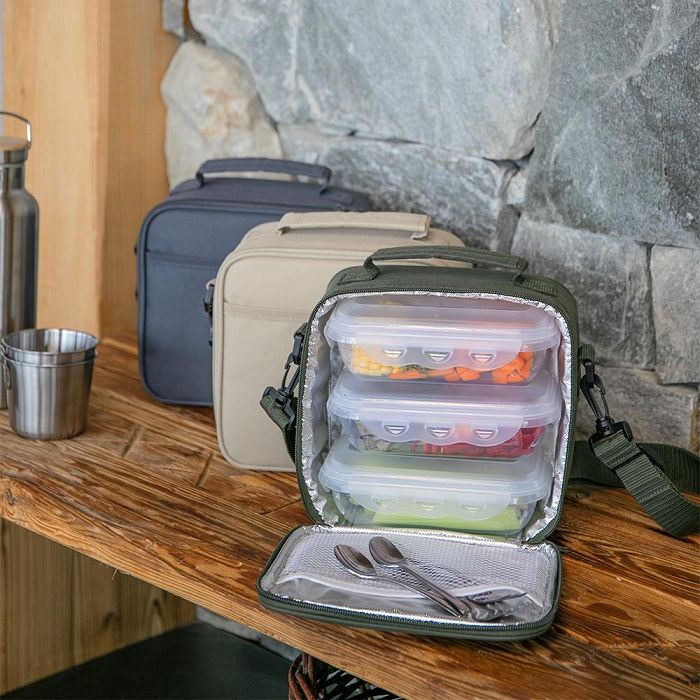 Set sacoche lunch box - Gris