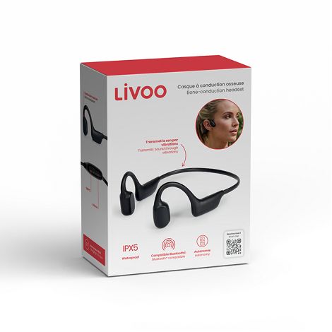  Casque à conduction osseuse - Noir