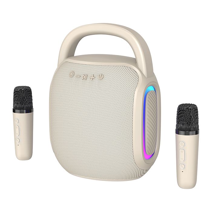  Karaoké portable sans fil compatible Bluetooth® - Beige