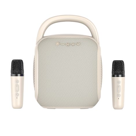  Karaoké portable sans fil compatible Bluetooth® - Beige