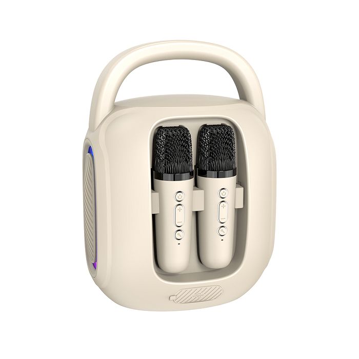  Karaoké portable sans fil compatible Bluetooth® - Beige