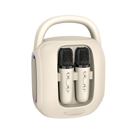  Karaoké portable sans fil compatible Bluetooth® - Beige