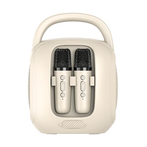  Karaoké portable sans fil compatible Bluetooth® - Beige