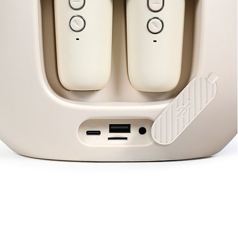  Karaoké portable sans fil compatible Bluetooth® - Beige