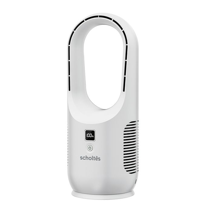  Ventilateur de table sans pale rechargeable  - Blanc