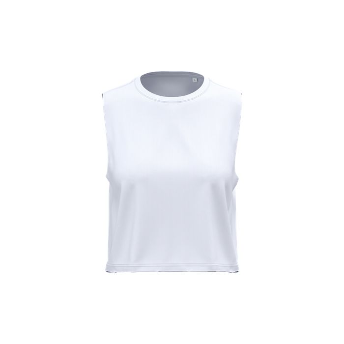  T-shirt crop sans manches femme