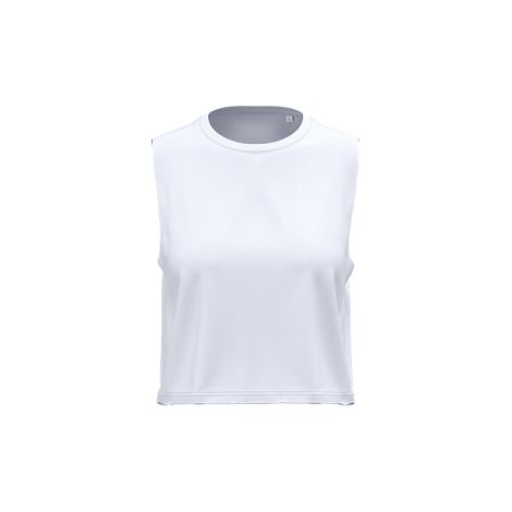  T-shirt crop sans manches femme