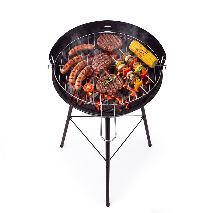  Barbecue compact sur pieds - Noir