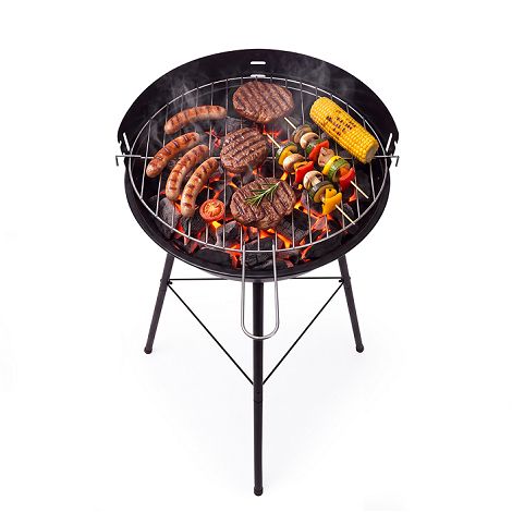  Barbecue compact sur pieds - Noir