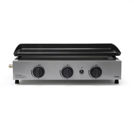  Plancha gaz 3 brûleurs - Gris