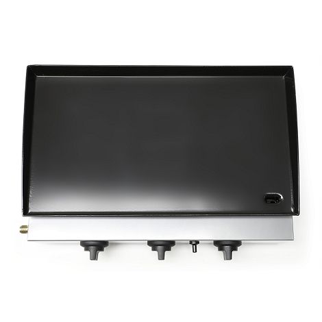  Plancha gaz 3 brûleurs - Gris
