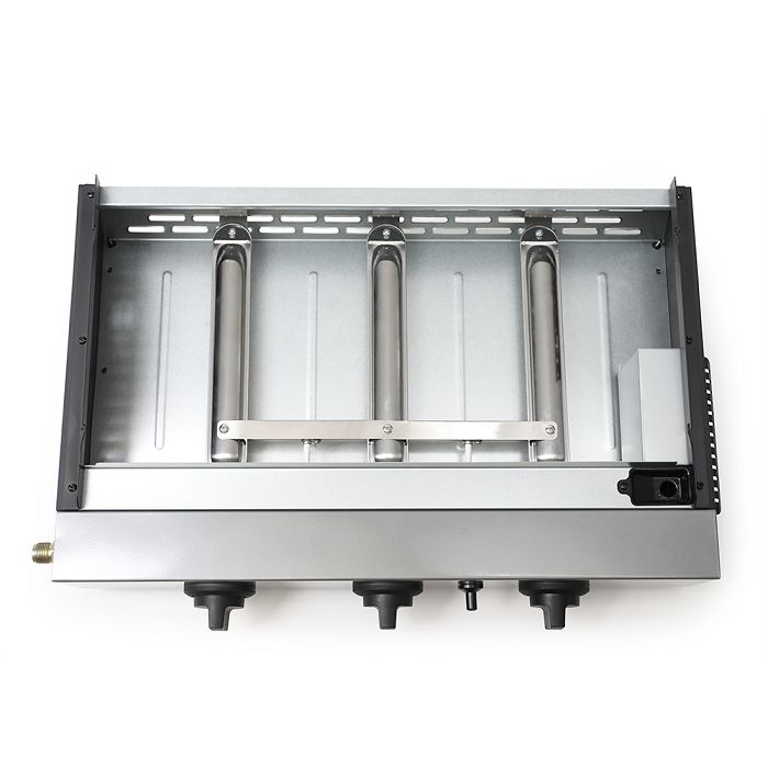  Plancha gaz 3 brûleurs - Gris