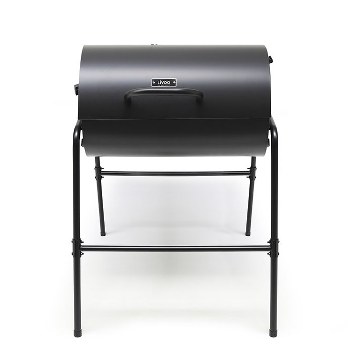  Barbecue charbon double surface de cuisson - Noir