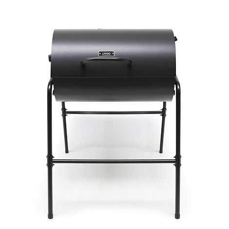  Barbecue charbon double surface de cuisson - Noir
