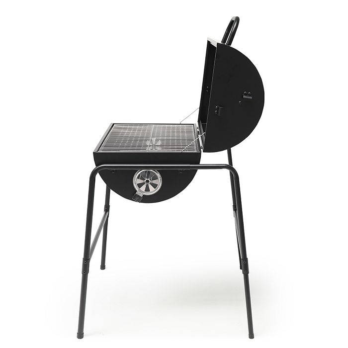  Barbecue charbon double surface de cuisson - Noir