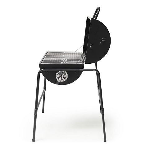  Barbecue charbon double surface de cuisson - Noir