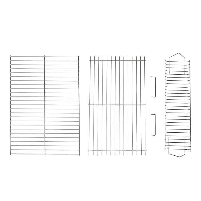  Barbecue charbon double surface de cuisson - Noir
