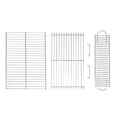  Barbecue charbon double surface de cuisson - Noir