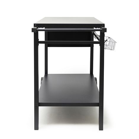  Desserte pour plancha avec tablette rabattable - Noir