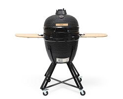 Barbecue Kamado fumoir en céramique - Noir