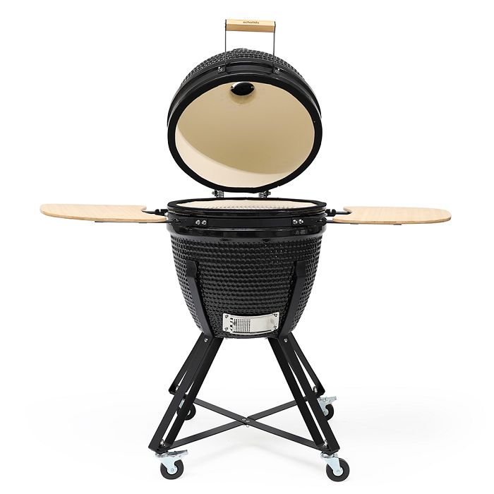  Barbecue Kamado fumoir en céramique - Noir