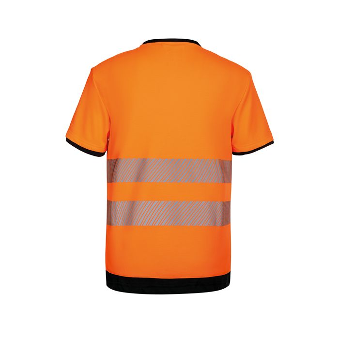  T-shirt Haute Visibilité avec poche poitrine noire