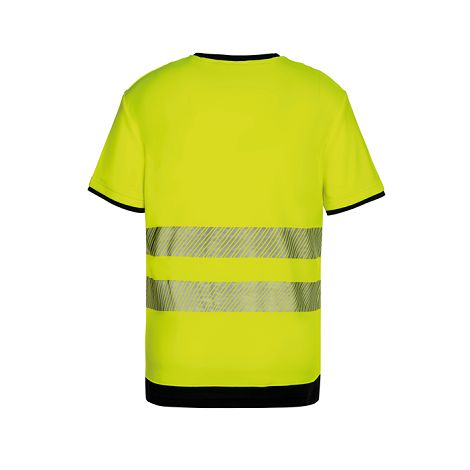  T-shirt Haute Visibilité avec poche poitrine noire