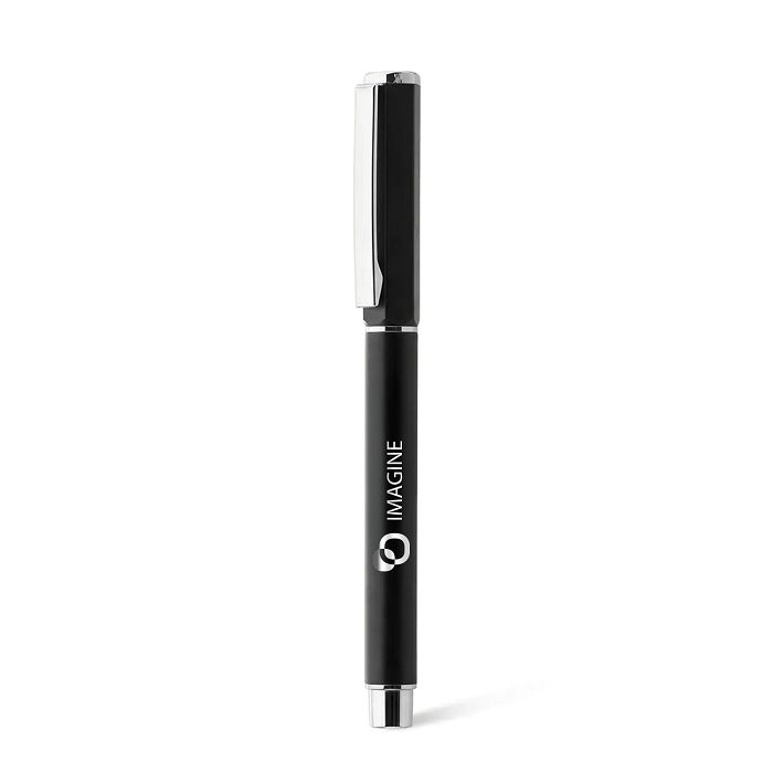  HEXA - BND181 - Stylo à bille roulante en acier inoxydable recycl