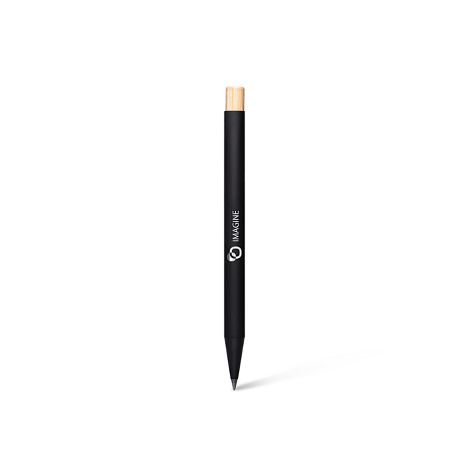  NOCLIP 187AB - BND187AB - Porte mine noir avec push en bambou