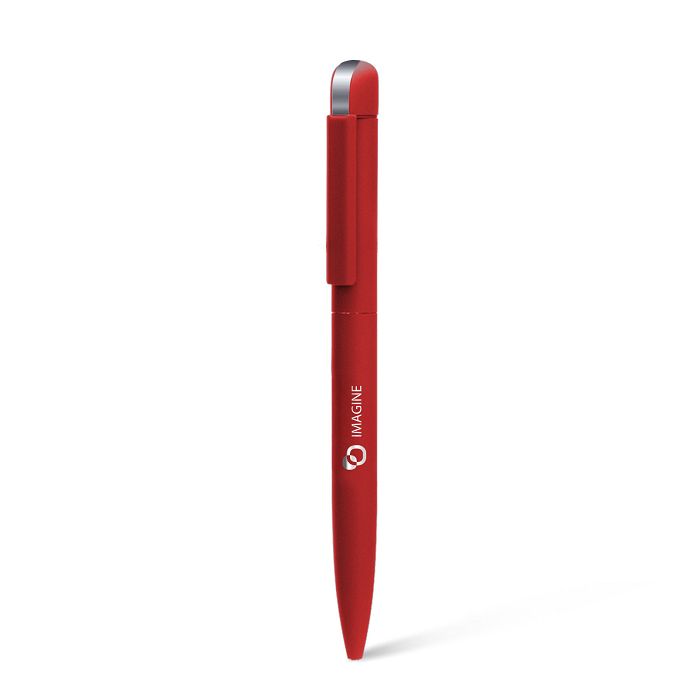  FOLK - BND62 - Stylo à bille en acier inoxydable recyclé - Rouge 
