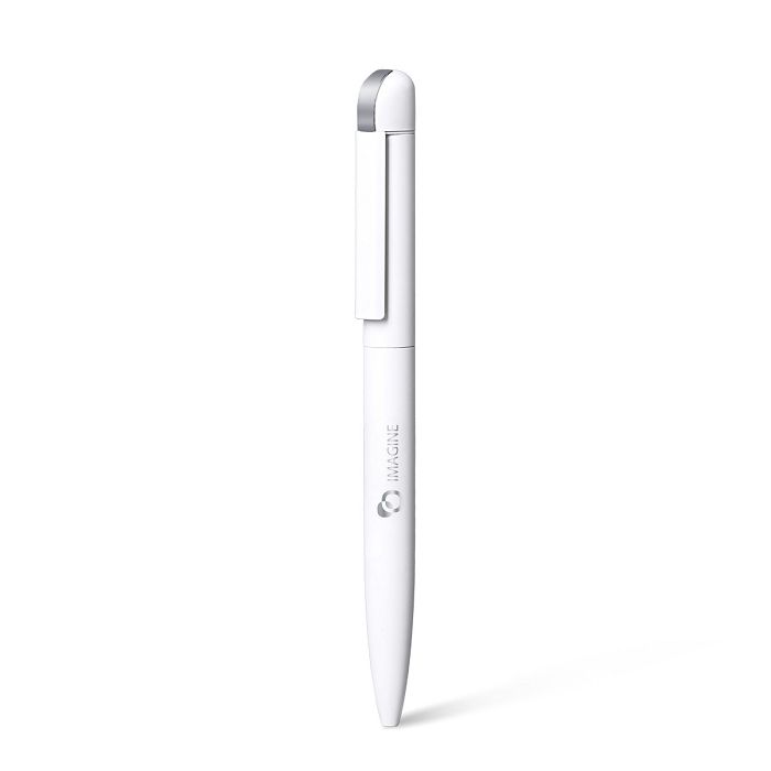  FOLK - BND62 - Stylo à bille en acier inoxydable recyclé - Blanc 