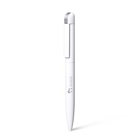  FOLK - BND62 - Stylo à bille en acier inoxydable recyclé - Blanc 