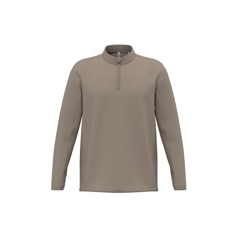  T-shirt outdoor col 1/4 zip manches longues unisexe