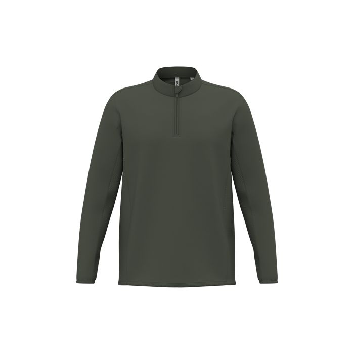  T-shirt outdoor col 1/4 zip manches longues unisexe