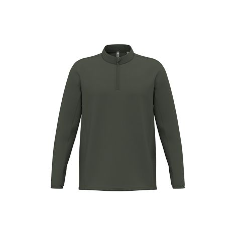  T-shirt outdoor col 1/4 zip manches longues unisexe