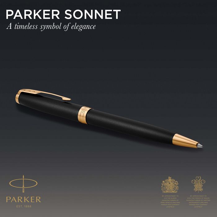  Parker Stylo à bille SONNET mat avec finitions en palladium