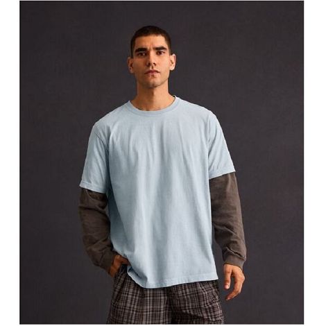  Tee-shirt lourd délavé