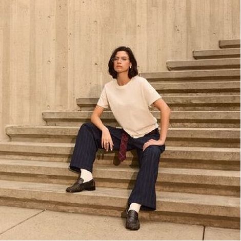  Tee-shirt femme lourd boxy