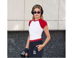 Tee-shirt Ringer femme