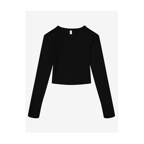  Tee-shirt court manches longues femme