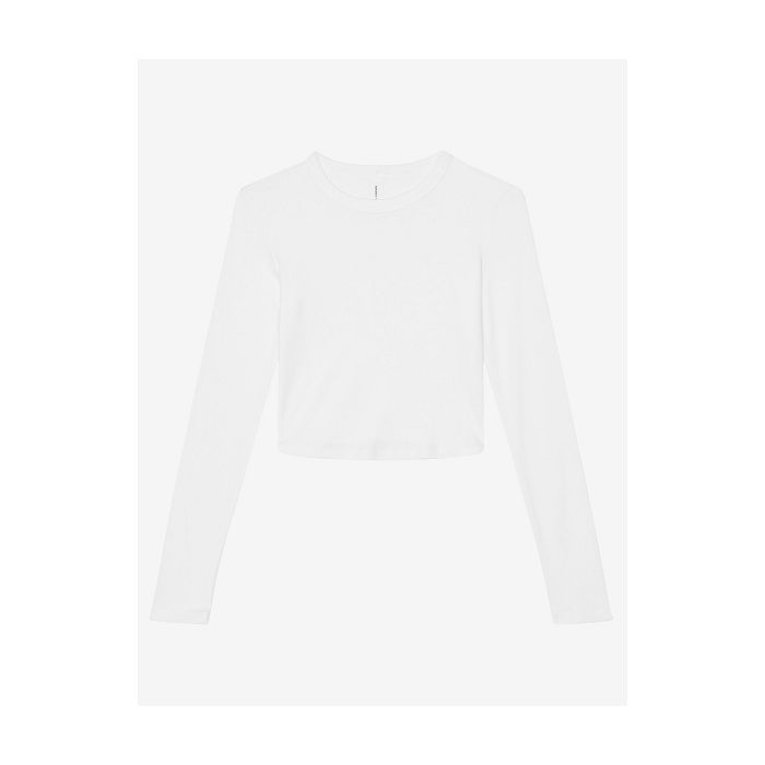  Tee-shirt court manches longues femme
