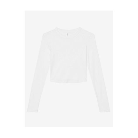  Tee-shirt court manches longues femme