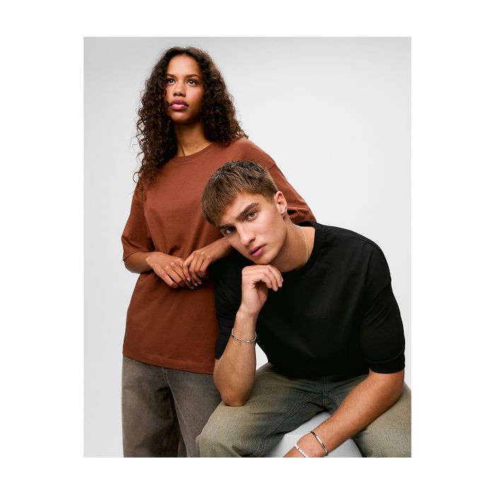  Tee-shirt unisexe oversize en coton organique