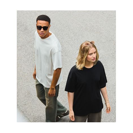 Tee-shirt unisexe oversize en coton organique
