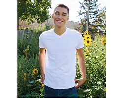 Tee-shirt homme col V