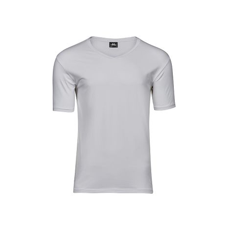  Tee-shirt stretch col V